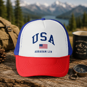 Casquette Drapeau américain de la fête de l'indépendance pat