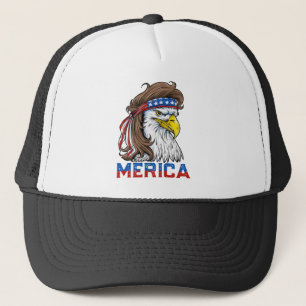 Casquette Drapeau américain de T-shirt de mulet d'Eagle 4