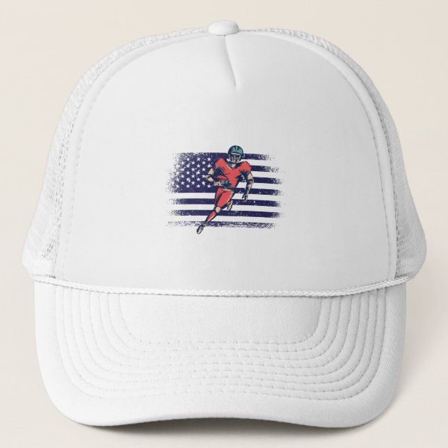 Casquette Drapeau américain Fan Jersey Shirt USA (Devant)
