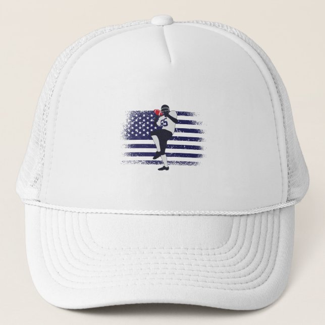 Casquette Drapeau américain Fan Jersey Shirt USA (Devant)