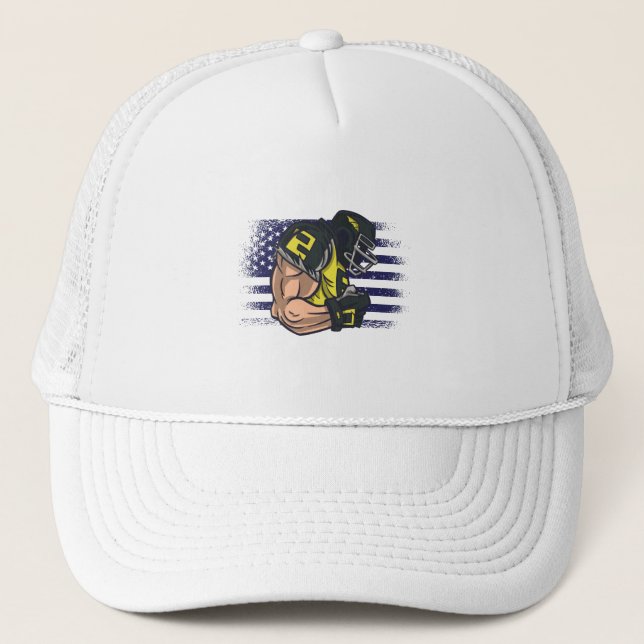 Casquette Drapeau américain Fan Jersey Shirt USA (Devant)