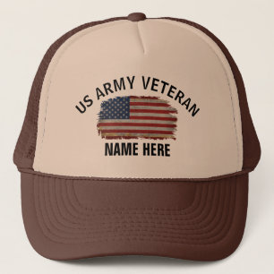 CASQUETTE DRAPEAU AMÉRICAIN VÉTÉRAN AMÉRICAIN PERSONNALISÉ