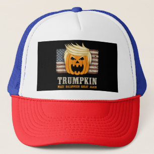 Casquette Drapeau américain Vintage Halloween Trumpkin Funny