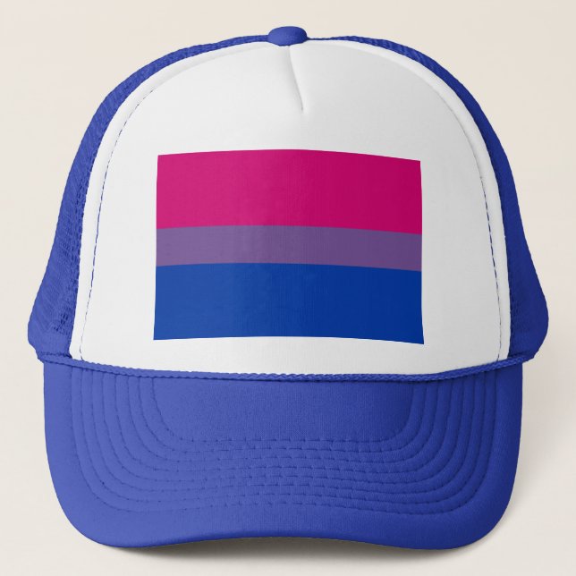 Casquette Drapeau bisexuel d'arc-en-ciel de fierté de LGBT (Devant)
