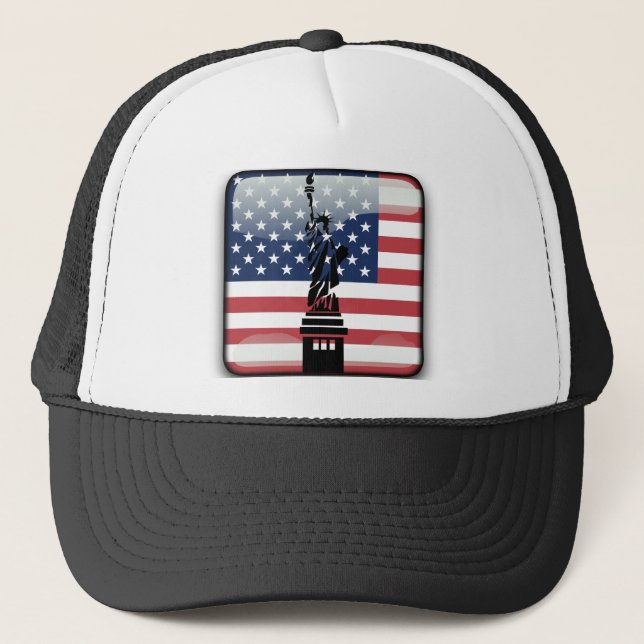 Casquette Drapeau brillant des Etats-Unis (Devant)