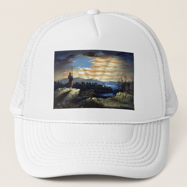 Casquette Drapeau céleste américain dans le ciel, Guerre civ (Devant)