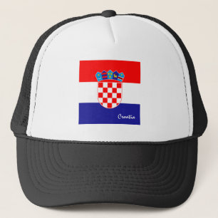 Casquette Drapeau croate et vacances en Croatie/fans sportif