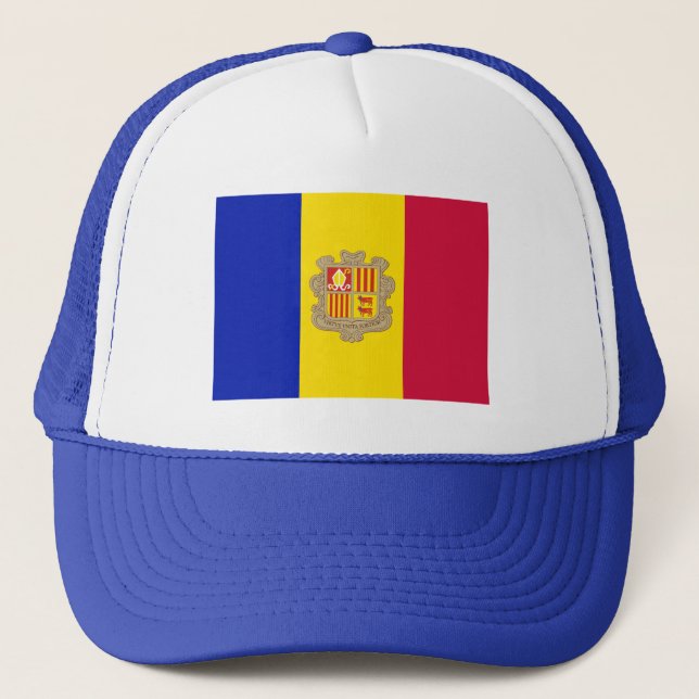 Casquette Drapeau d'Andorre patriotique (Devant)