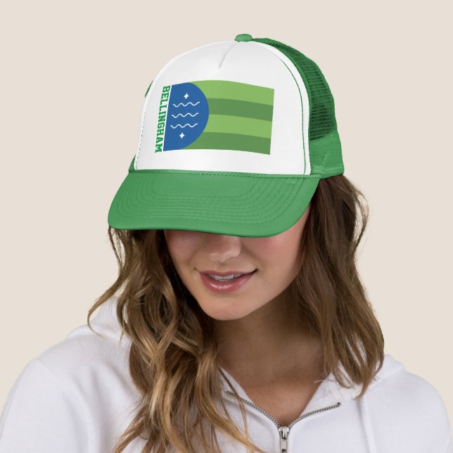 Casquette Drapeau de Bellingham, Washington (En situation)