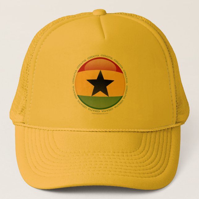 Casquette Drapeau de bulle du Ghana (Devant)