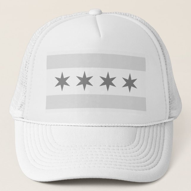 Casquette Drapeau de Chicago Noir (Devant)