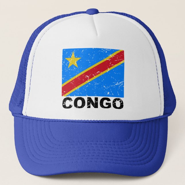 Casquette Drapeau de cru du République démocratique du Congo (Devant)