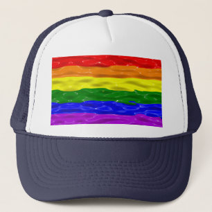 Casquette Drapeau de fierté de SlipperyJoe's vernis rouge or