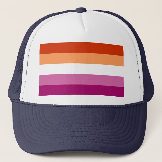 Casquette Drapeau de fierté lesbienne LGBTQ (Devant)