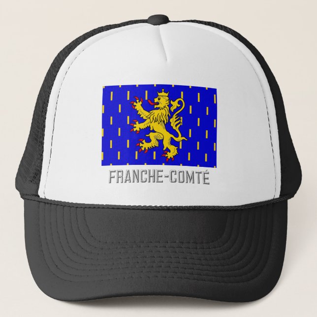 Casquette Drapeau de Franche-Comté avec le nom (Devant)