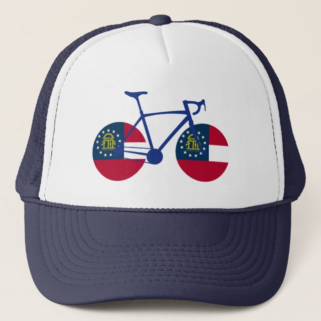 Casquette Drapeau de Géorgie à vélo (Devant)