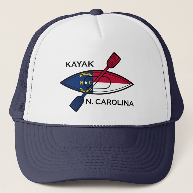 Casquette Drapeau de la Caroline du Nord Kayak (Devant)