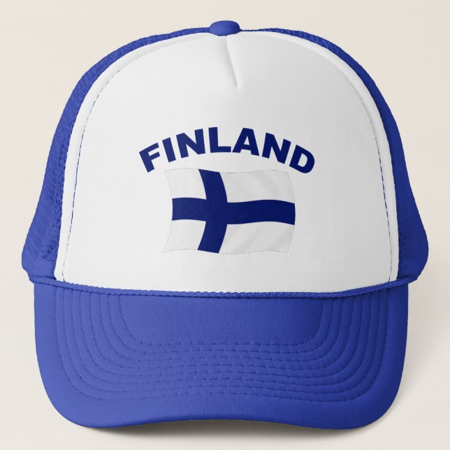 Casquette Drapeau de la Finlande (Devant)