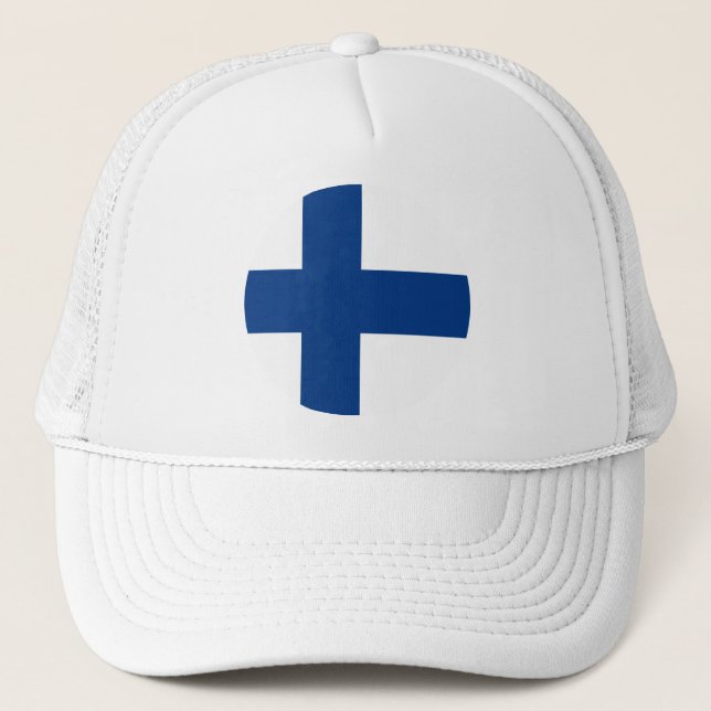 Casquette Drapeau de la Finlande Trucker Hat (Devant)
