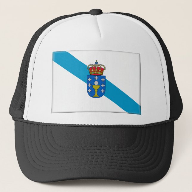 Casquette Drapeau de la Galicie (Espagne) (Devant)