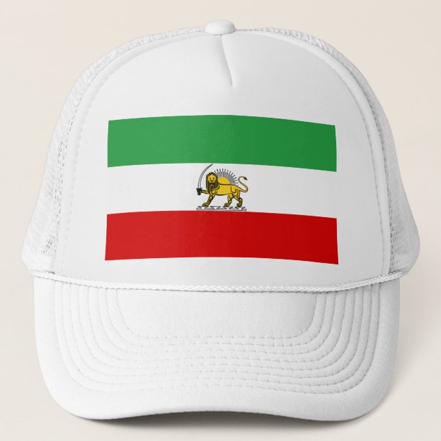 Casquette Drapeau de la monarchie constitutionnelle iranienn (Devant)