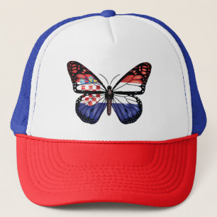 Casquette Drapeau de la monarque papillon croate