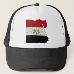 Casquette Drapeau de l'Égypte Carte Effet de craquelure