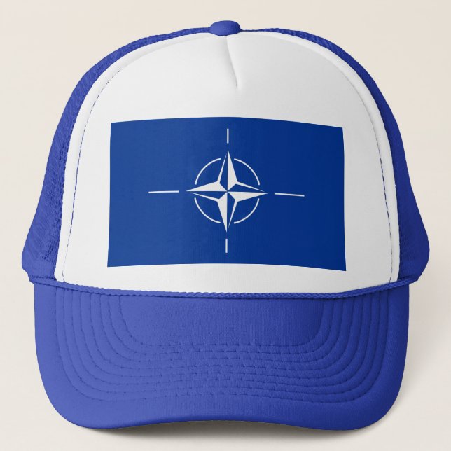 Casquette drapeau de l'otan Organisation du Traité de l'Atla (Devant)