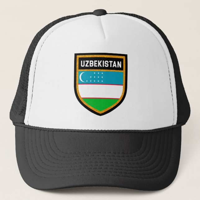 Casquette Drapeau de l'Ouzbékistan (Devant)