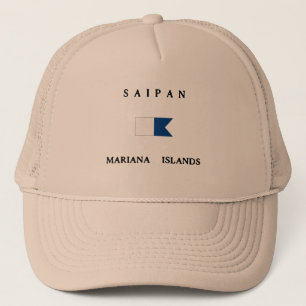 Casquette Drapeau de piqué des îles Mariannes de Saipan