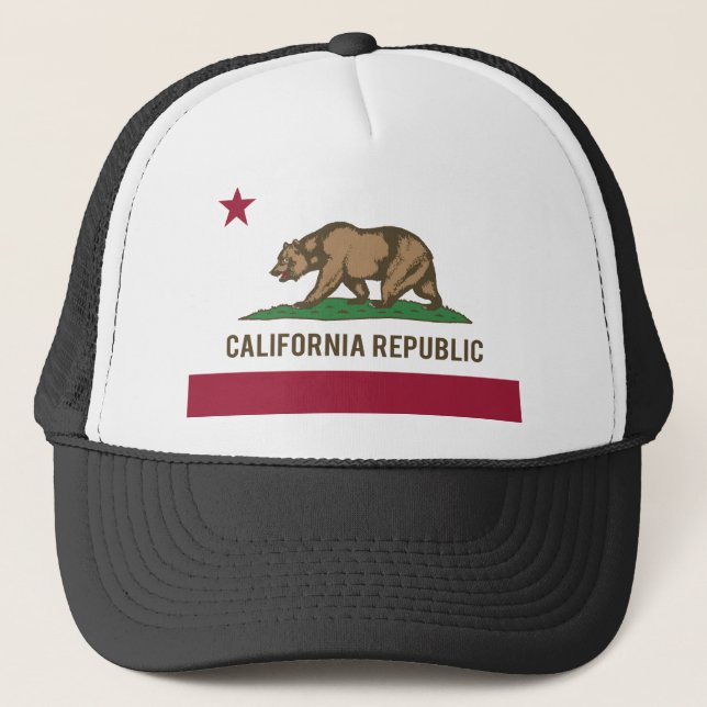 Casquette Drapeau de République de la Californie - couleur (Devant)