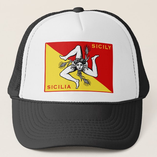 Casquette Drapeau de Sicile (Devant)