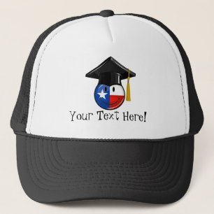 Casquette Drapeau de sourire de diplômé fier du Texas