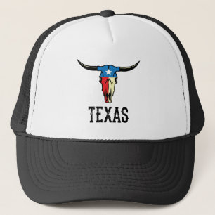 Casquette Drapeau de Texan de crâne du Texas Taureau