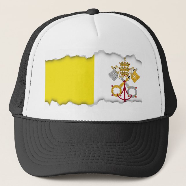 Casquette Drapeau de Ville du Vatican (Devant)