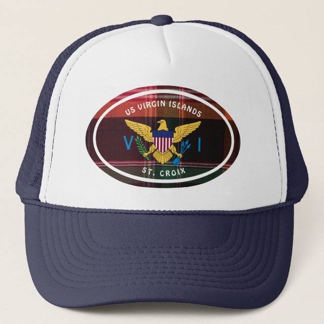 Casquette Drapeau des îles Vierges américaines St. Croix Mad (Devant)