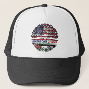 Casquette Drapeau des racines d'arbre Palestine-Amérique