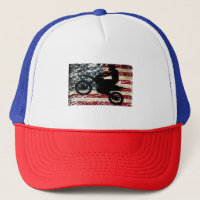 Drapeau Dirt Vélo USA Drapeau T-Shirt Motocross Dr