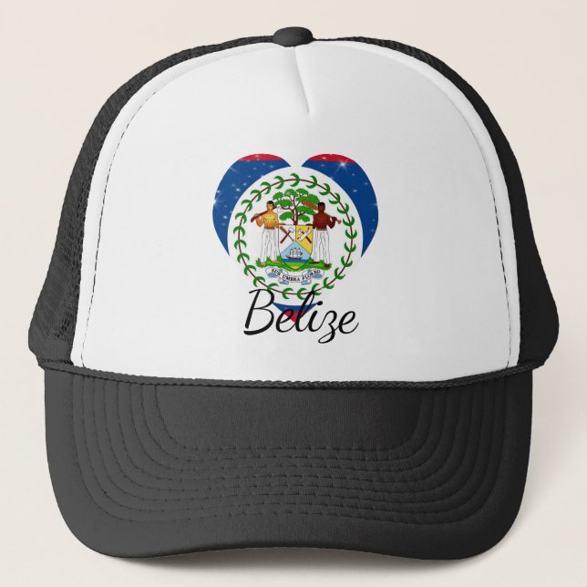 Casquette Drapeau du Belize. (Devant)