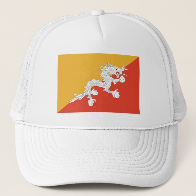 Casquette Drapeau du Bhoutan patriotique (Devant)