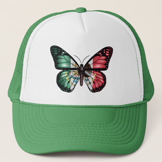Casquette Drapeau du papillon mexicain (Devant)