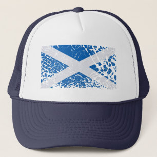 Casquette Drapeau écossais grunge