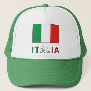 Casquette Drapeau et mot italiens