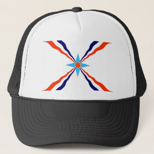 Casquette drapeau ethnique de personnes assyriennes