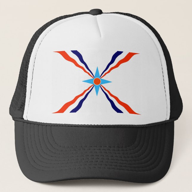 Casquette drapeau ethnique de personnes assyriennes (Devant)