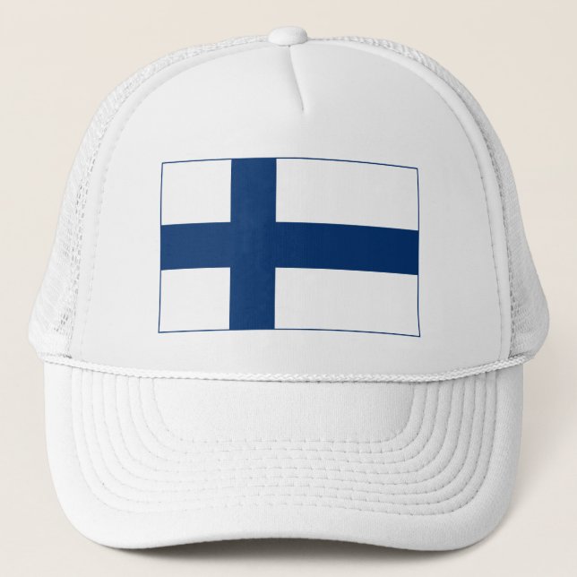 Casquette Drapeau Finlande (Devant)