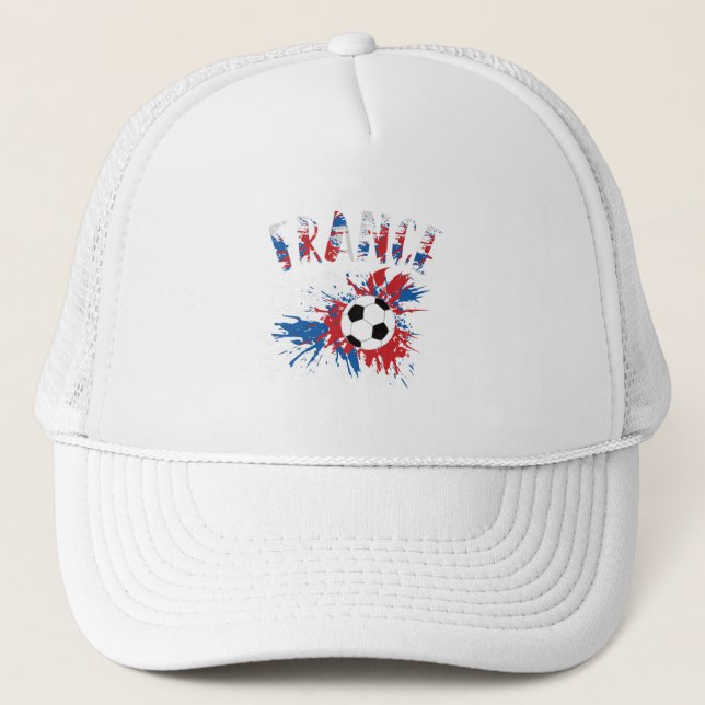 Casquette Drapeau France de balle de football (Devant)