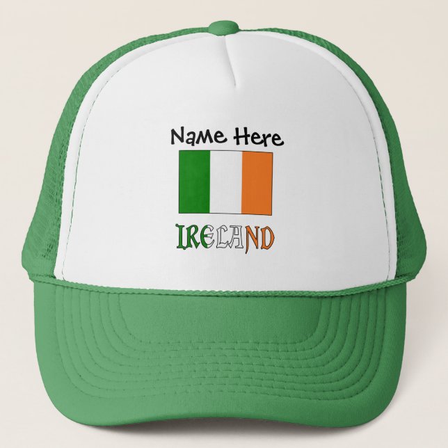 Casquette Drapeau irlandais personnalisé (Devant)