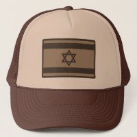 Drapeau Israélien Sur Camo Du Désert