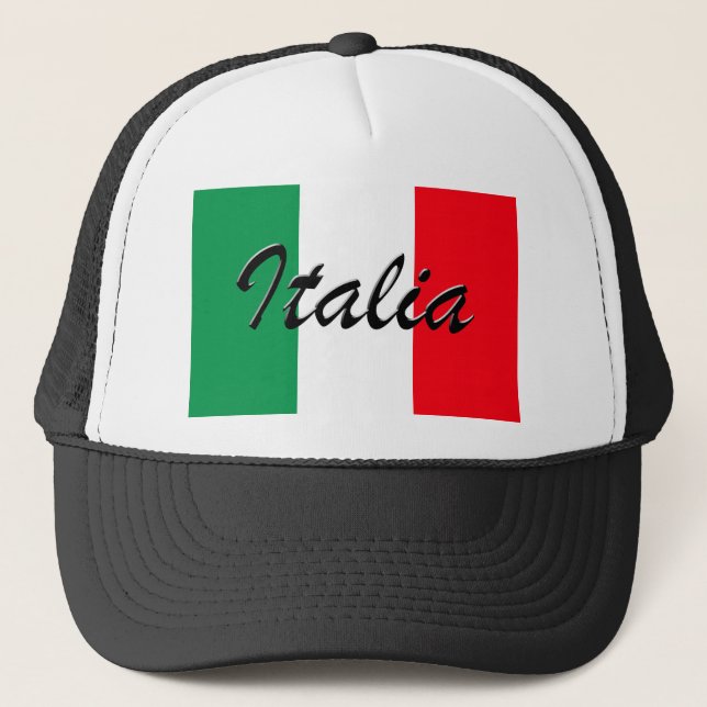 Casquette Drapeau Italia - Haute Qualité (Devant)